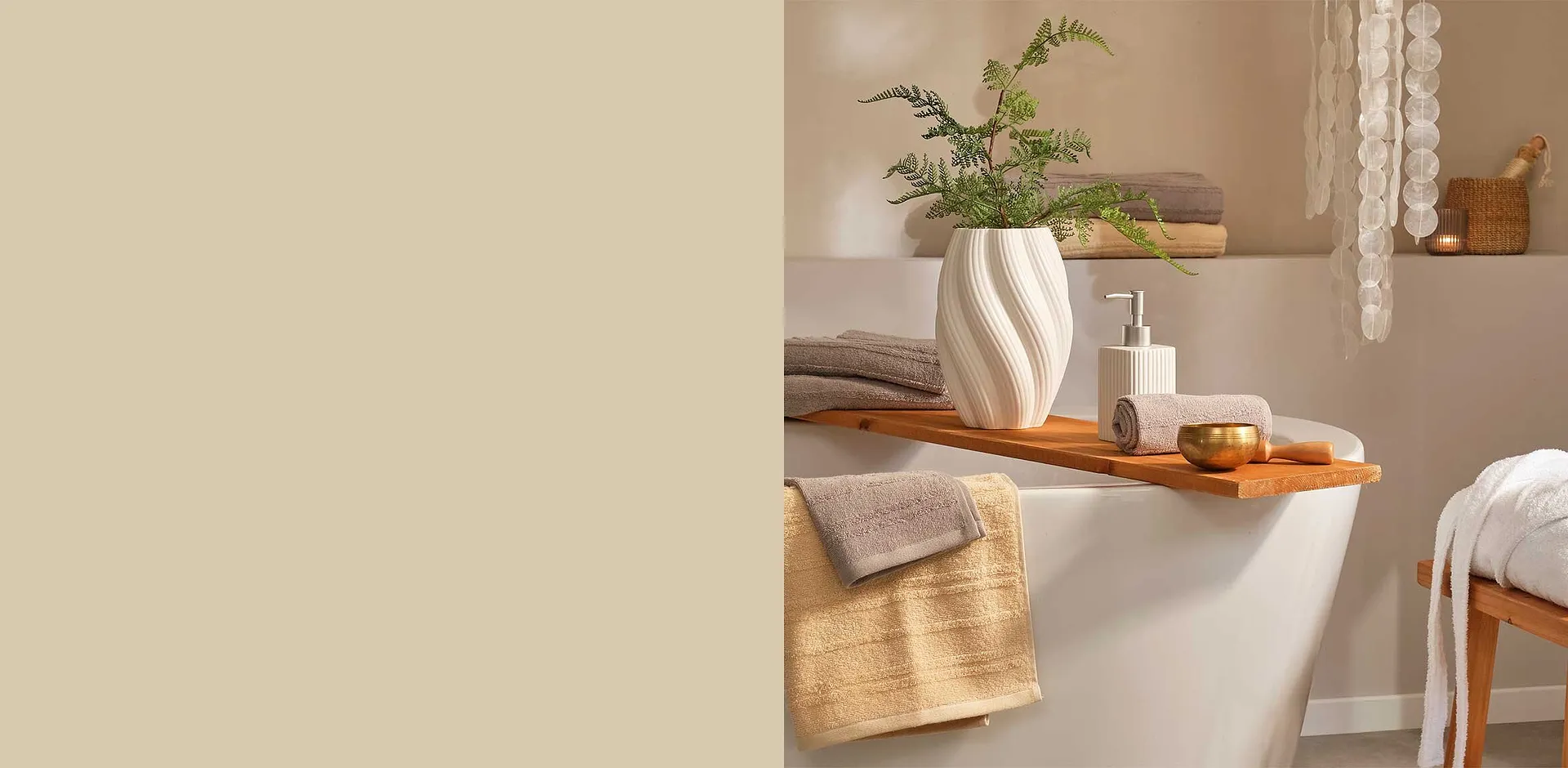 Wellnessoase in de badkamer.