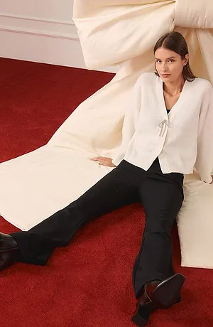 Dames - Kort vest - wolwit