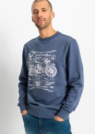 Sweater met bikerprint, John Baner JEANSWEAR