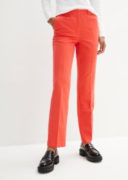 Stretch broek met scherpe vouwen en high waist comfortband, bpc bonprix collection