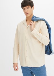 Resort overhemd met linnen, lange mouw, bpc bonprix collection