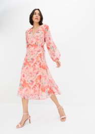 Gedessineerde jurk van gerecycled polyester, BODYFLIRT