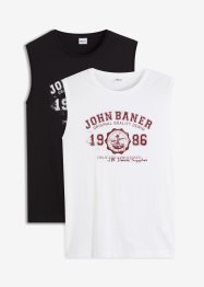 Muscle shirt van biologisch katoen (set van 2), John Baner JEANSWEAR