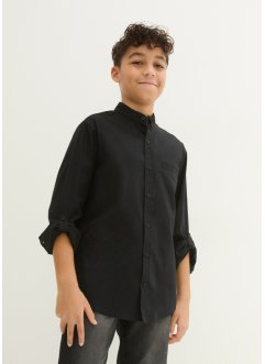 Jongens overhemd met lange mouwen en turn-ups, bpc bonprix collection