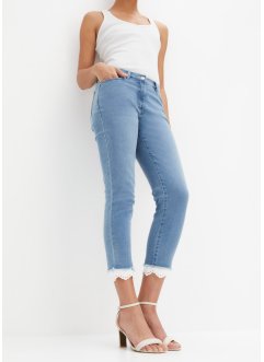 Stretch jeans met kanten boordjes, BODYFLIRT
