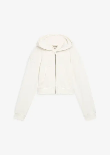 Sweatvest met capuchon van biologisch katoen