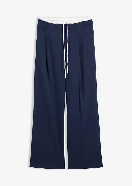 Wijde broek in een viscosemix