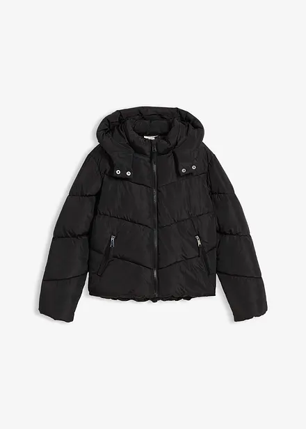 Warm gevoerde puffer jacket met capuchon