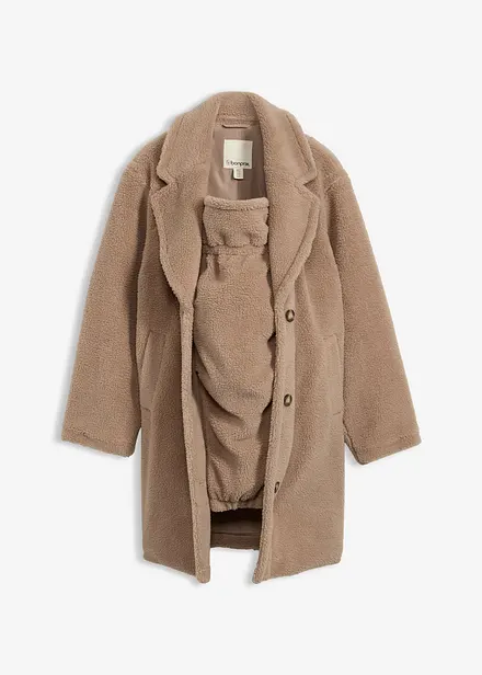 2-in-1 lange zwangerschapsjas met draaginzet