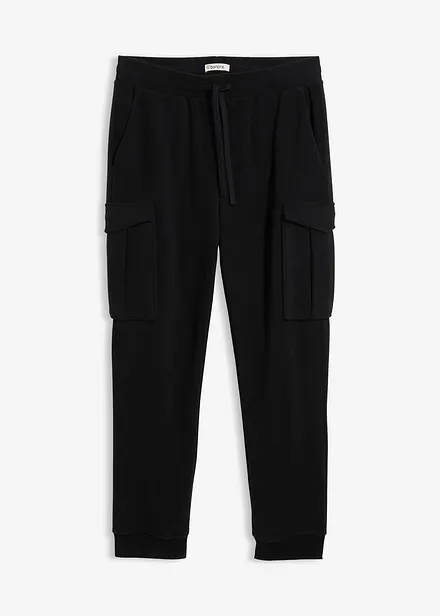 warme cargo broek van fleece, regular fit