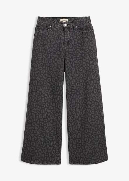 Wide leg jeans, mid waist