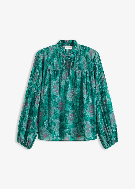 Satijnen tuniek met biezen