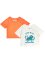 Baby T-shirt met knoopsluiting van biologisch katoen (set van 2), bpc bonprix collection