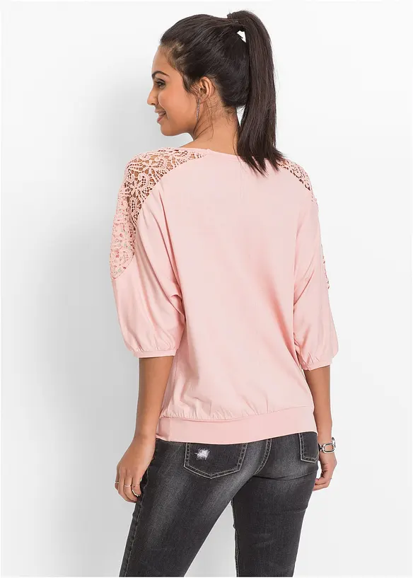 Oversized shirt in een viscosemix, bonprix