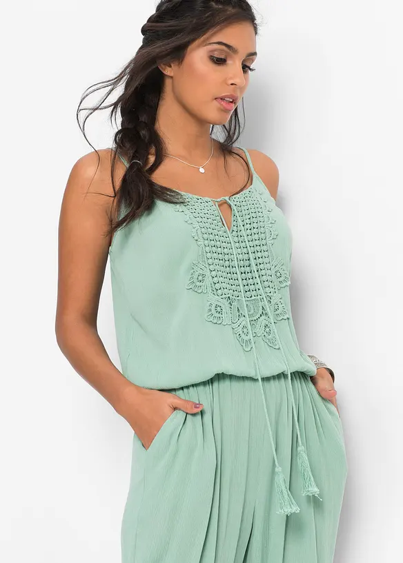Jumpsuit van gestructureerde viscose, bonprix