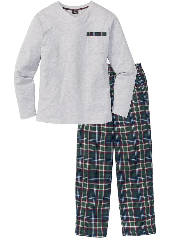 Pyjama met biologisch katoen en lange mouwen, bonprix