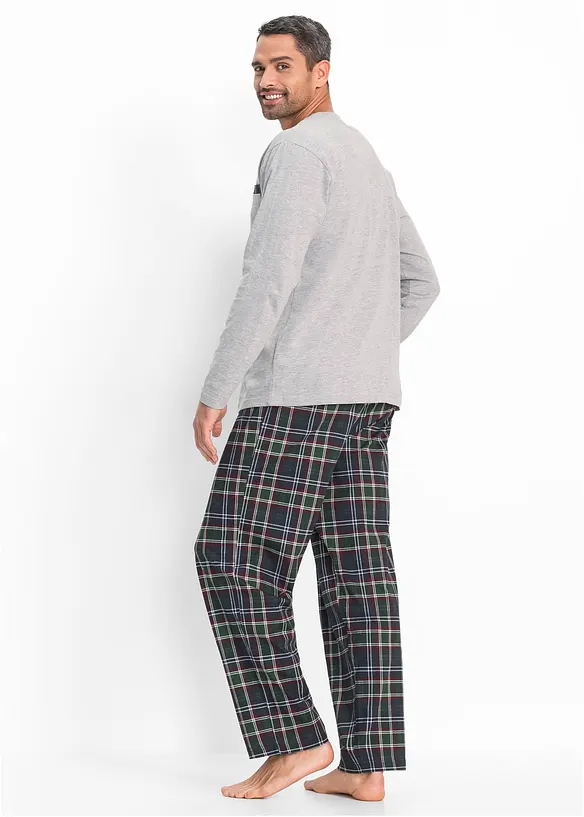 Pyjama met biologisch katoen en lange mouwen, bonprix