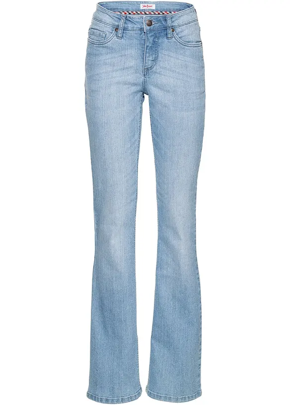 Bootcut comfort stretch jeans, mid waist, bonprix
