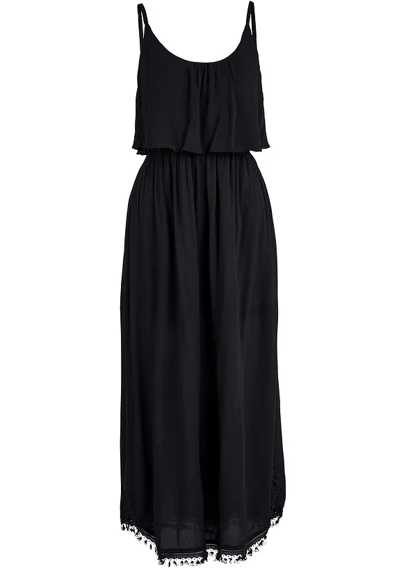 Maxi jurk van gestructureerde crinkle, bonprix