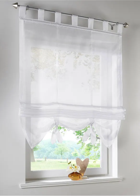 Effen vouwgordijn met gerecycled polyester, bonprix