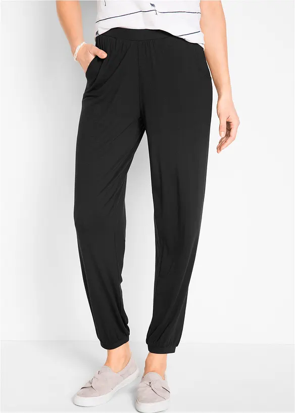Jersey broek met steekzakken in een soepele viscosemix, bonprix