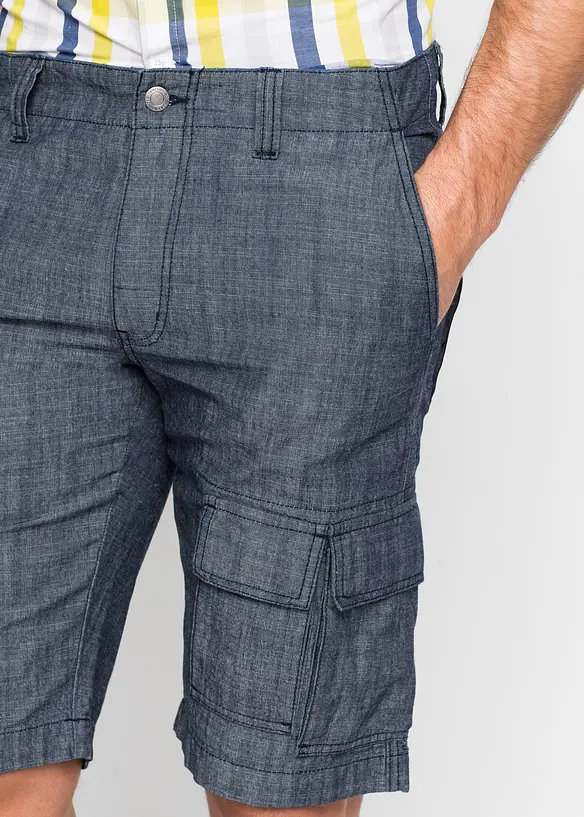 Cargo bermuda van katoen, loose fit, bonprix