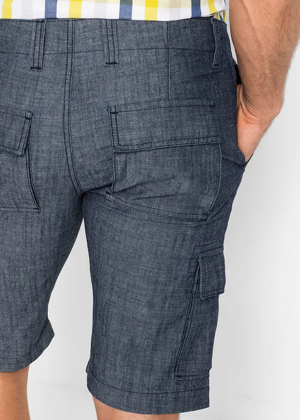 Cargo bermuda van katoen, loose fit, bonprix