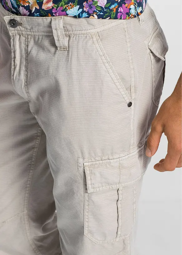 Lange cargo bermuda van katoen, regular fit, bonprix