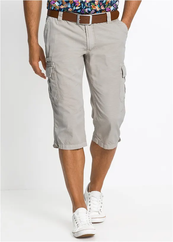 Lange cargo bermuda van katoen, regular fit, bonprix