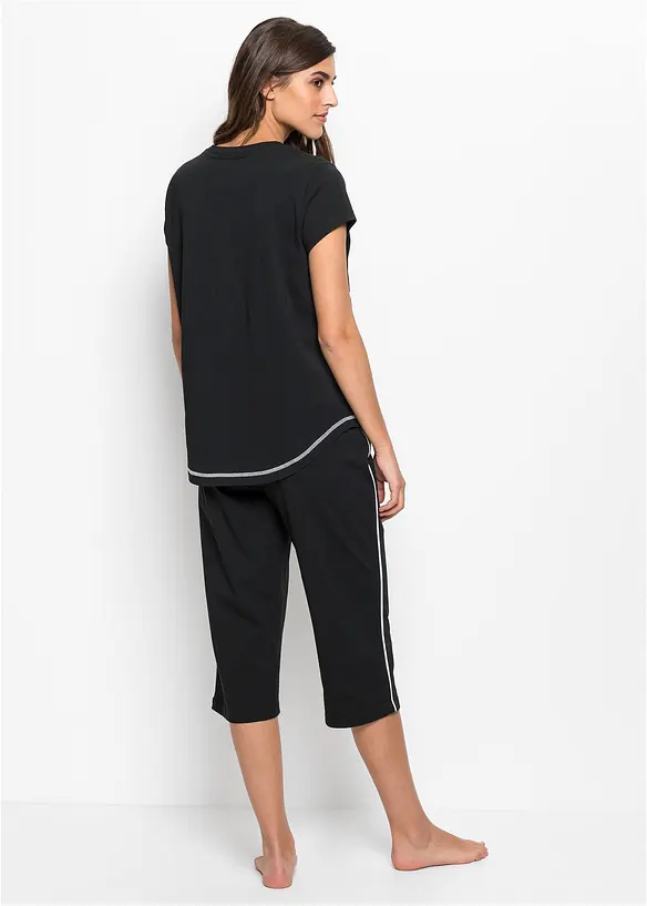Capri pyjama van biologisch katoen, bonprix