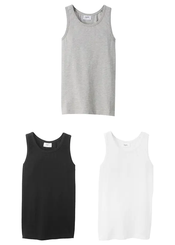 Hemd met zacht katoen (set van 3), bonprix