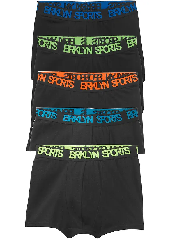 Boxer met zacht katoen (set van 5), bonprix