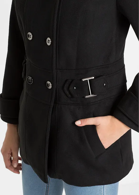 Korte coat, korte maten, bonprix