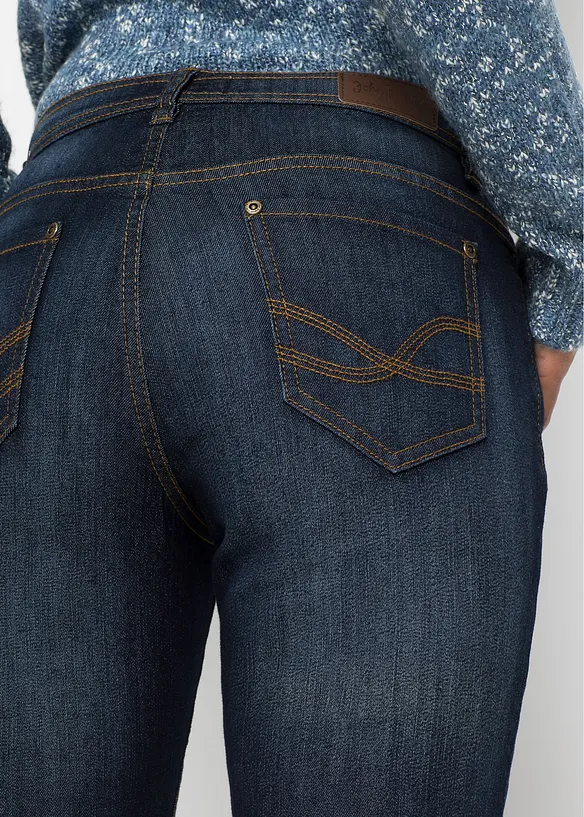 Comfort stretch mom jeans, mid waist, bonprix