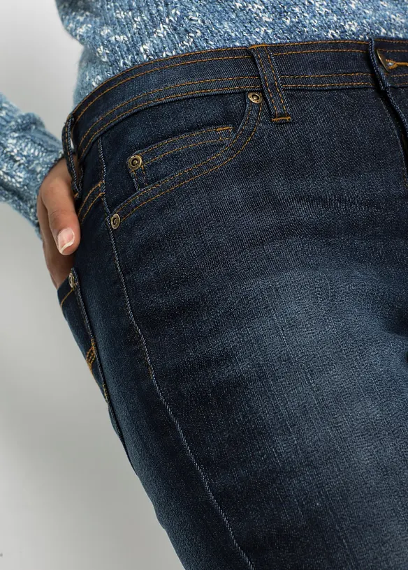 Comfort stretch mom jeans, mid waist, bonprix