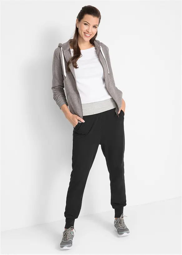 Joggpants in een katoenmix, bonprix