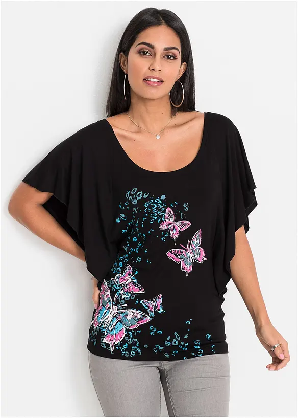 Shirt met vleermuismouwen, bonprix