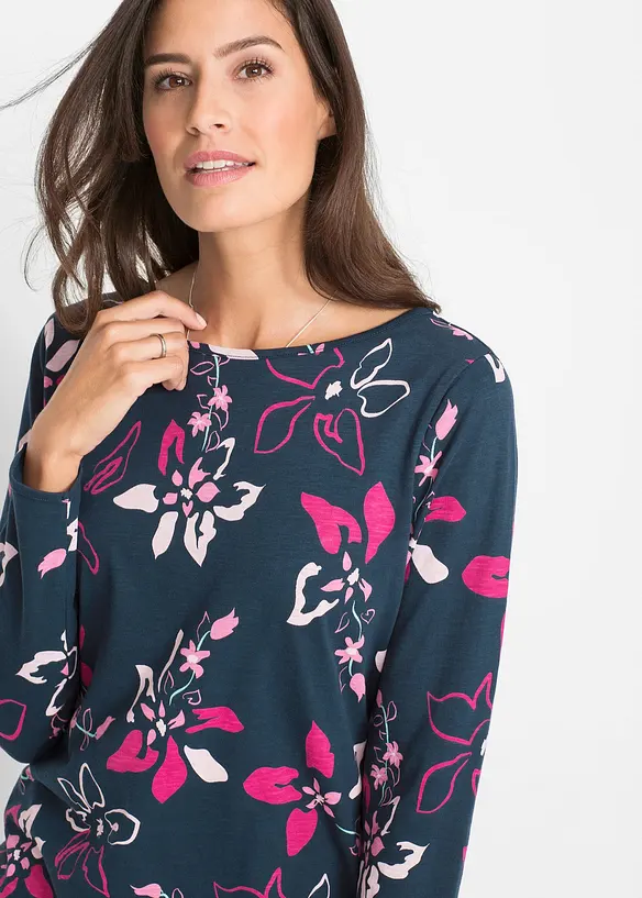 Longsleeve met bloemenprint, bonprix