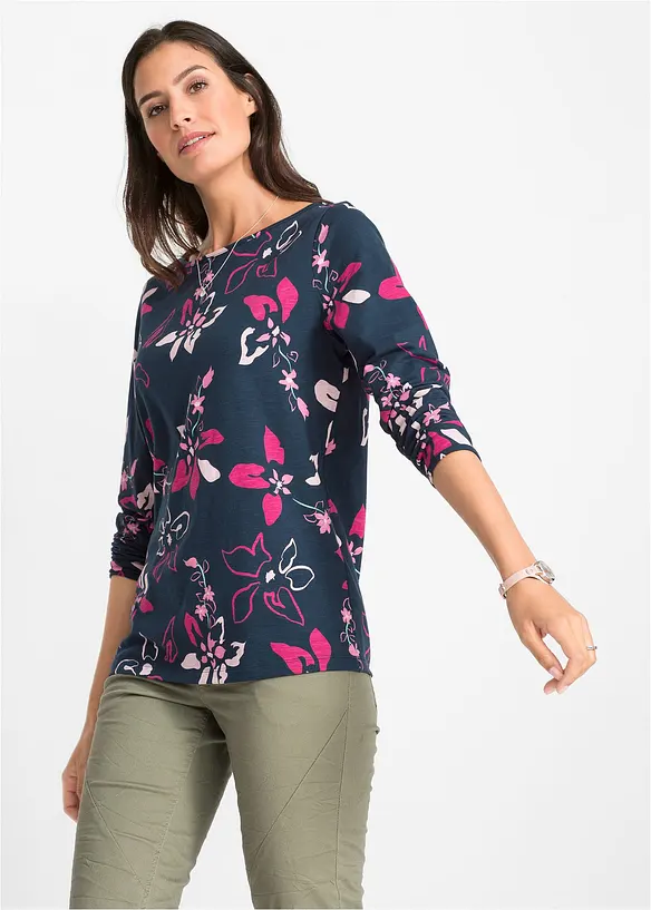 Longsleeve met bloemenprint, bonprix
