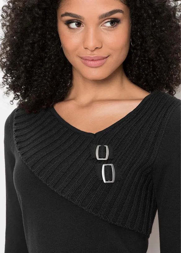 Fijne trui met katoen, bonprix