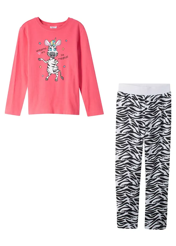 Meisjes pyjama van katoen (2-dlg. set), bonprix
