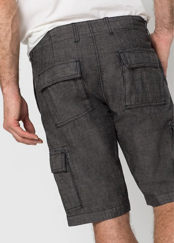 Cargo bermuda van katoen, loose fit, bonprix
