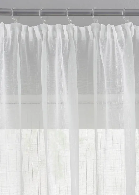 Transparant gordijn van jacquard, bonprix