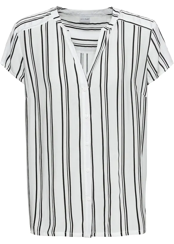 Blouse van viscose met korte mouwen, bonprix