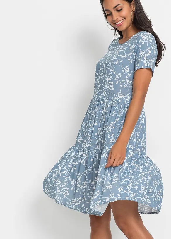 Mini jurk van soepele viscose, bonprix