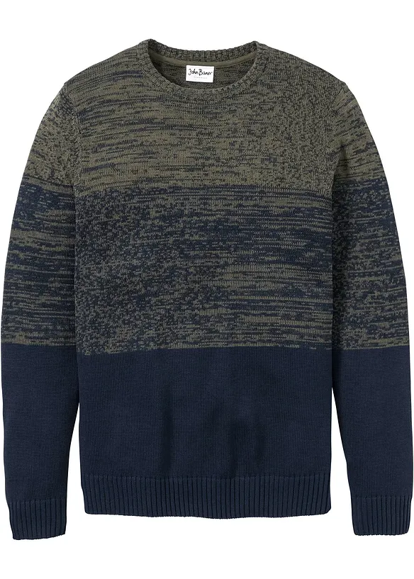 Gebreide comfort fit trui van katoen, bonprix