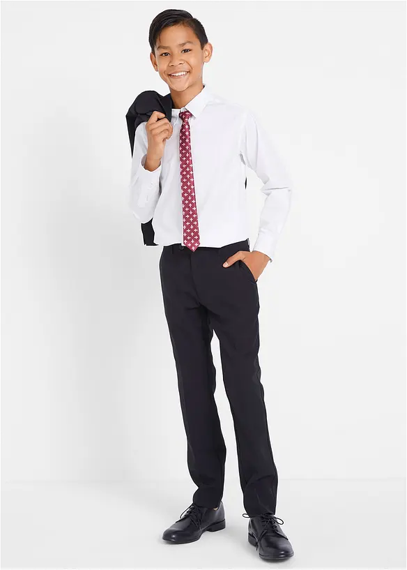 Colbert, broek, overhemd, stropdas (4-dlg. pak), bonprix