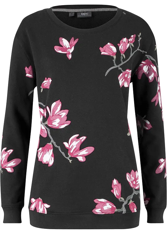 Sweater van katoen, wijd model, bonprix