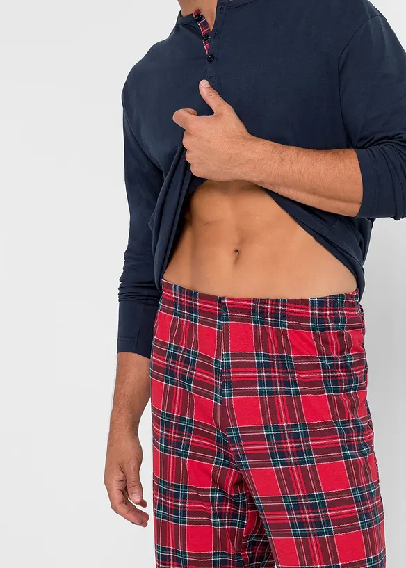 Pyjama van biologisch katoen met lange mouwen en knoopsluiting, bonprix