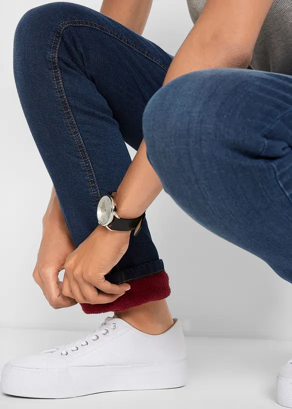 Thermojeans, straight high waist, bonprix